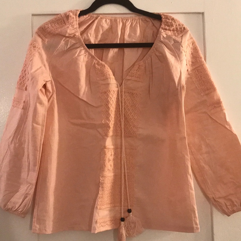 Each colored long sleeve smock top
